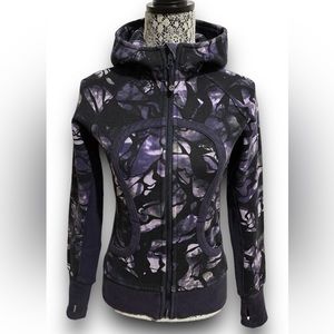 Lululemon Scuba Hoodie II Size 4 Black Swan Creekside Camo